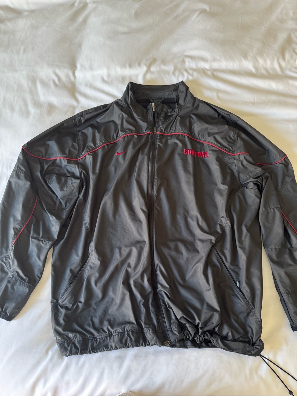 Nike Men’s Stanford Windbreaker with Red Piping